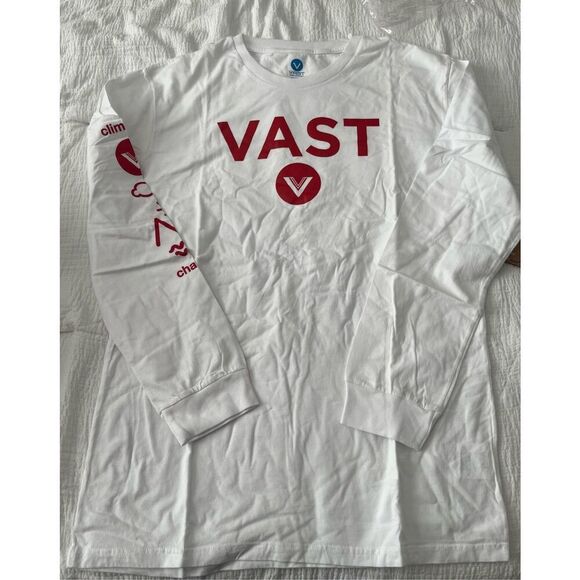 Vast Logo Long Sleeve Tee - White NEW NWT - Picture 5 of 10